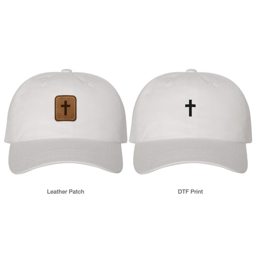 Cross Dad Hat - White