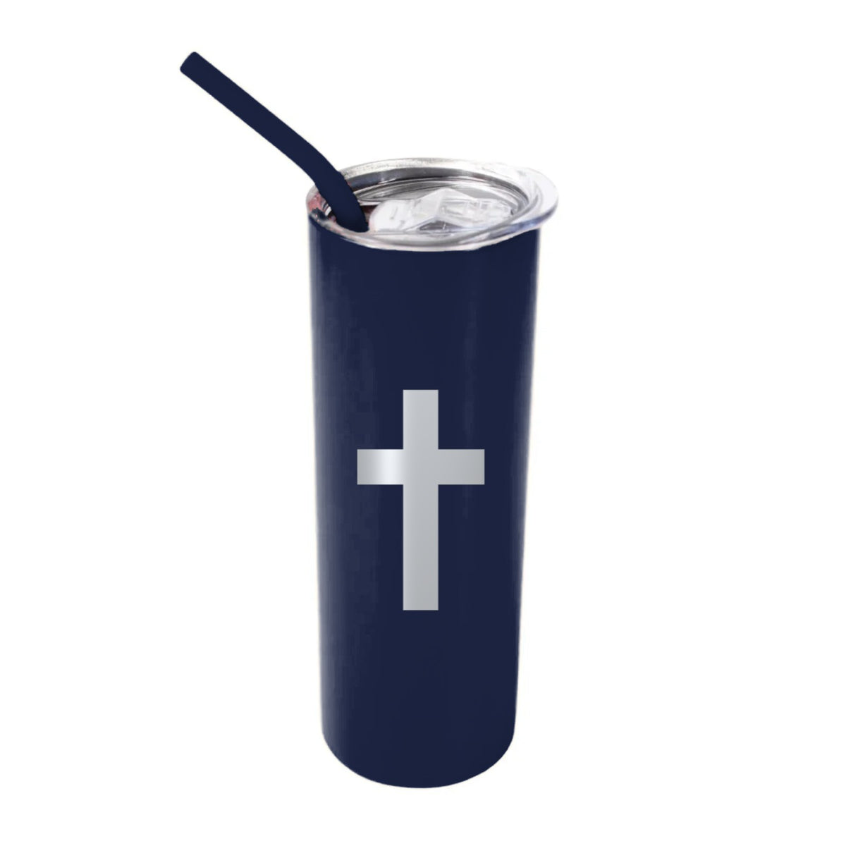 Cross 20 oz Tumbler - Navy Blue