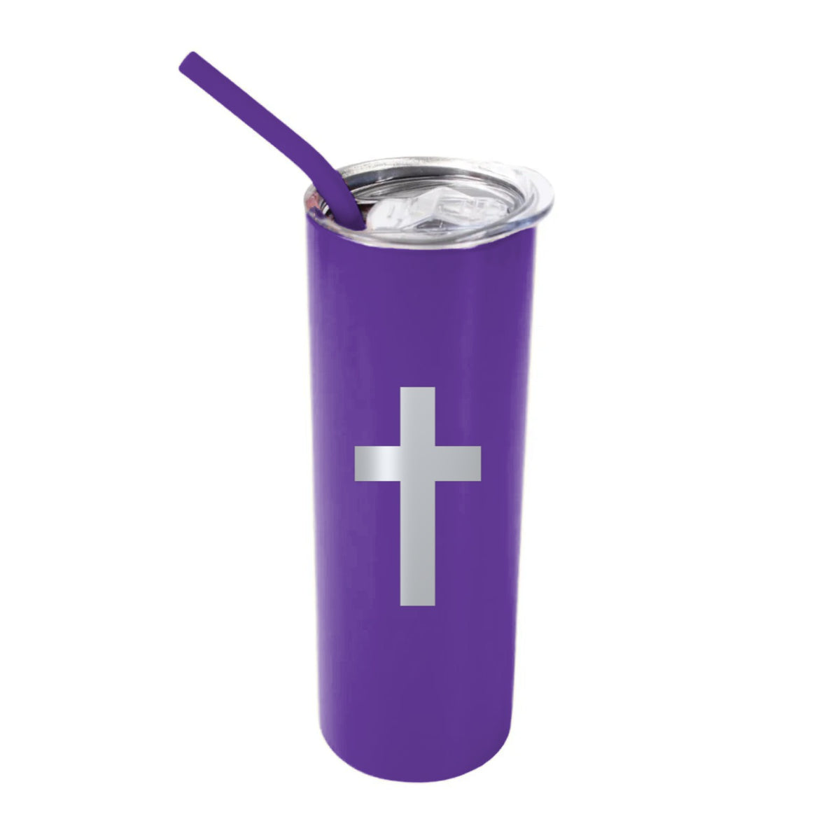Cross 20 oz Tumbler - Purple