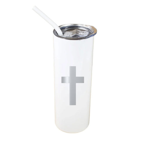 Cross 20 oz Tumbler - White