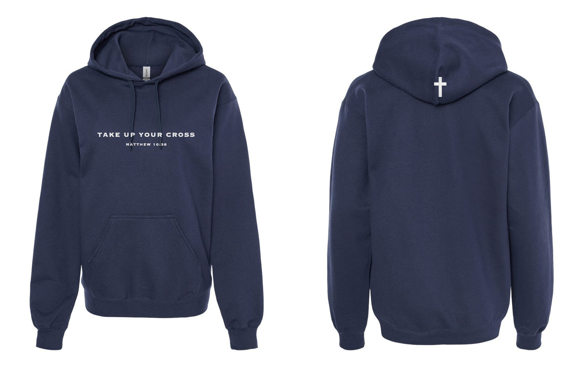 Take Up Your Cross Hoodie - Navy