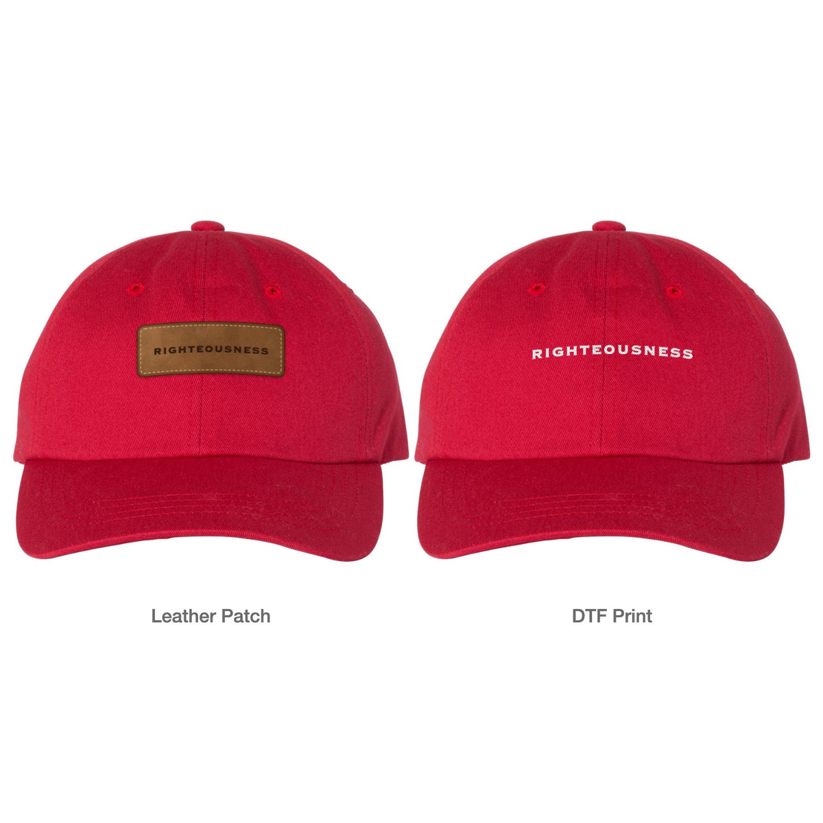 Righteousness Dad Hat - Cranberry