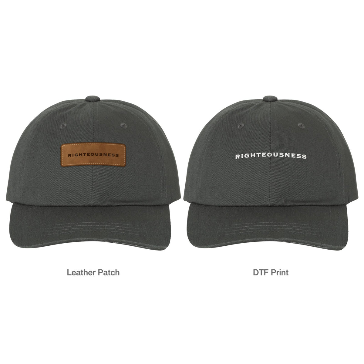 Righteousness Dad Hat - Dark Grey