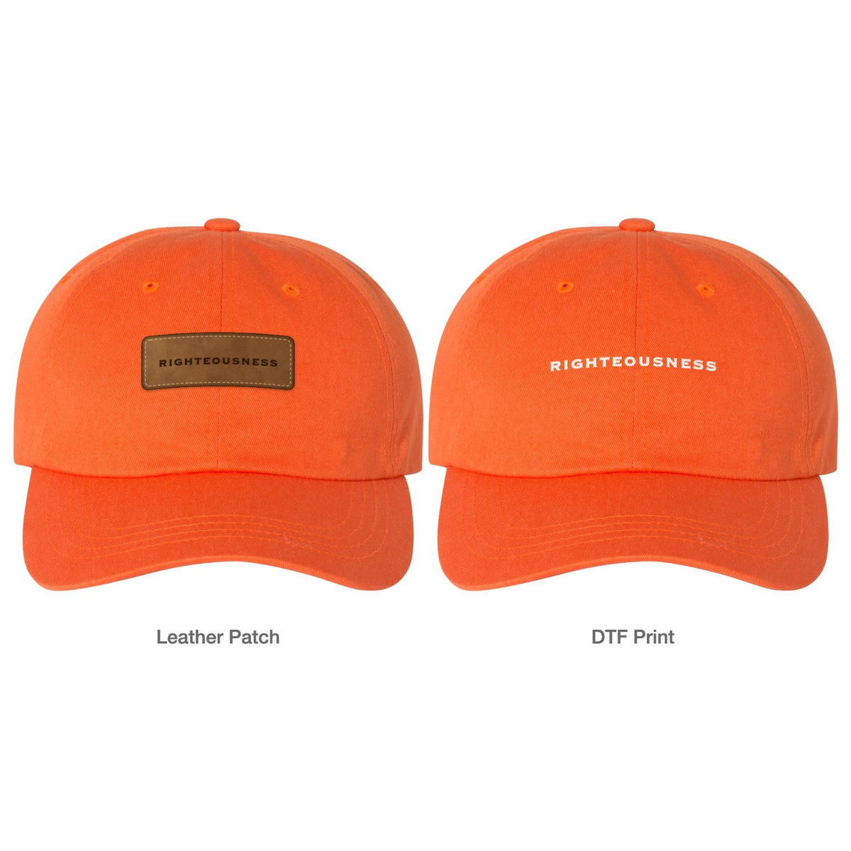 Righteousness Dad Hat - Orange