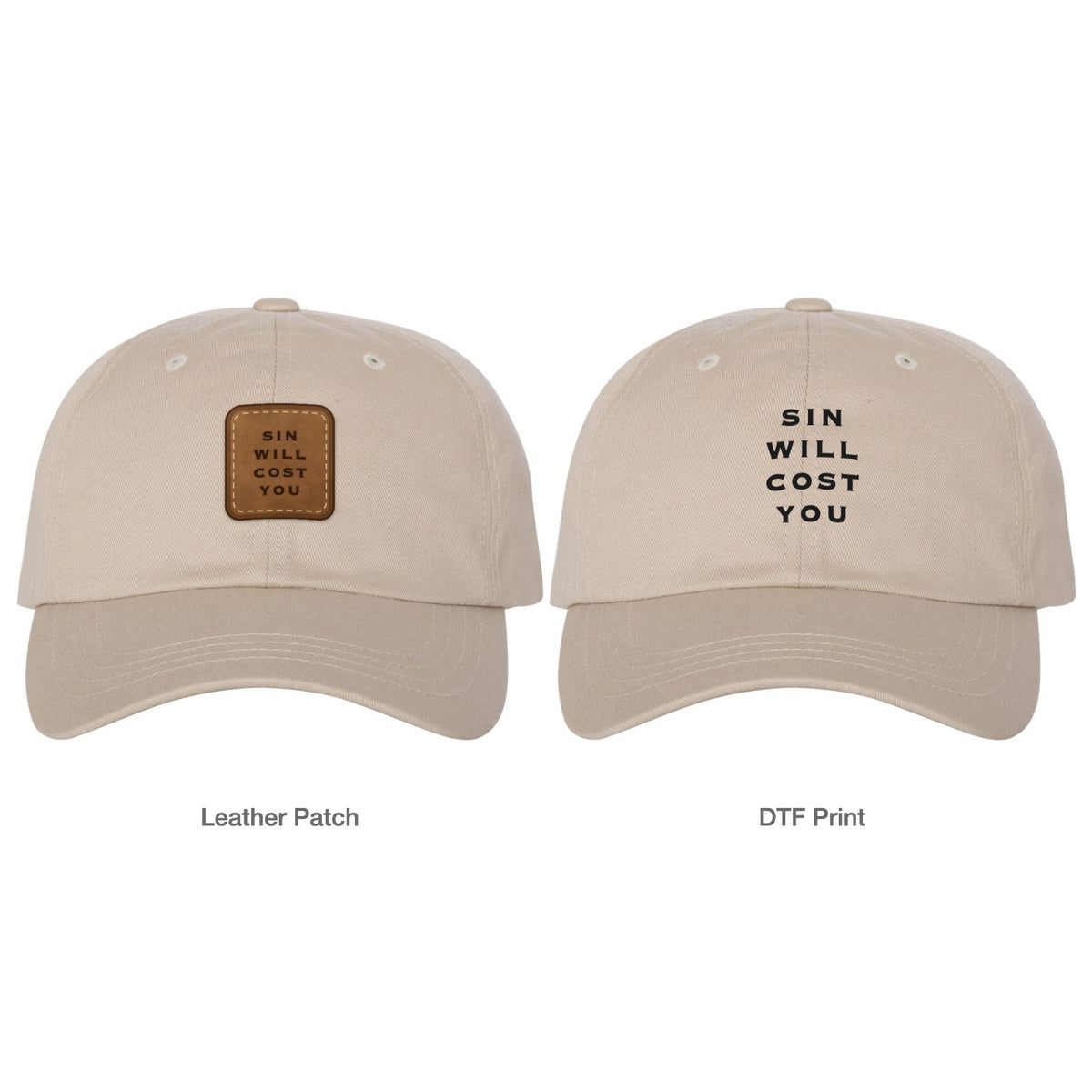 Sin Will Cost You Dad Hat - Stone