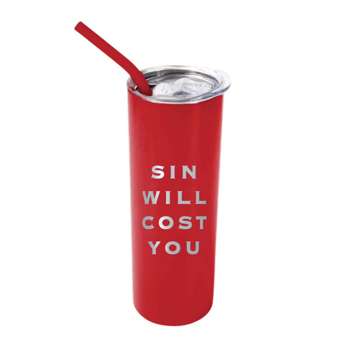 Sin Will Cost You 20 oz Tumbler - Red