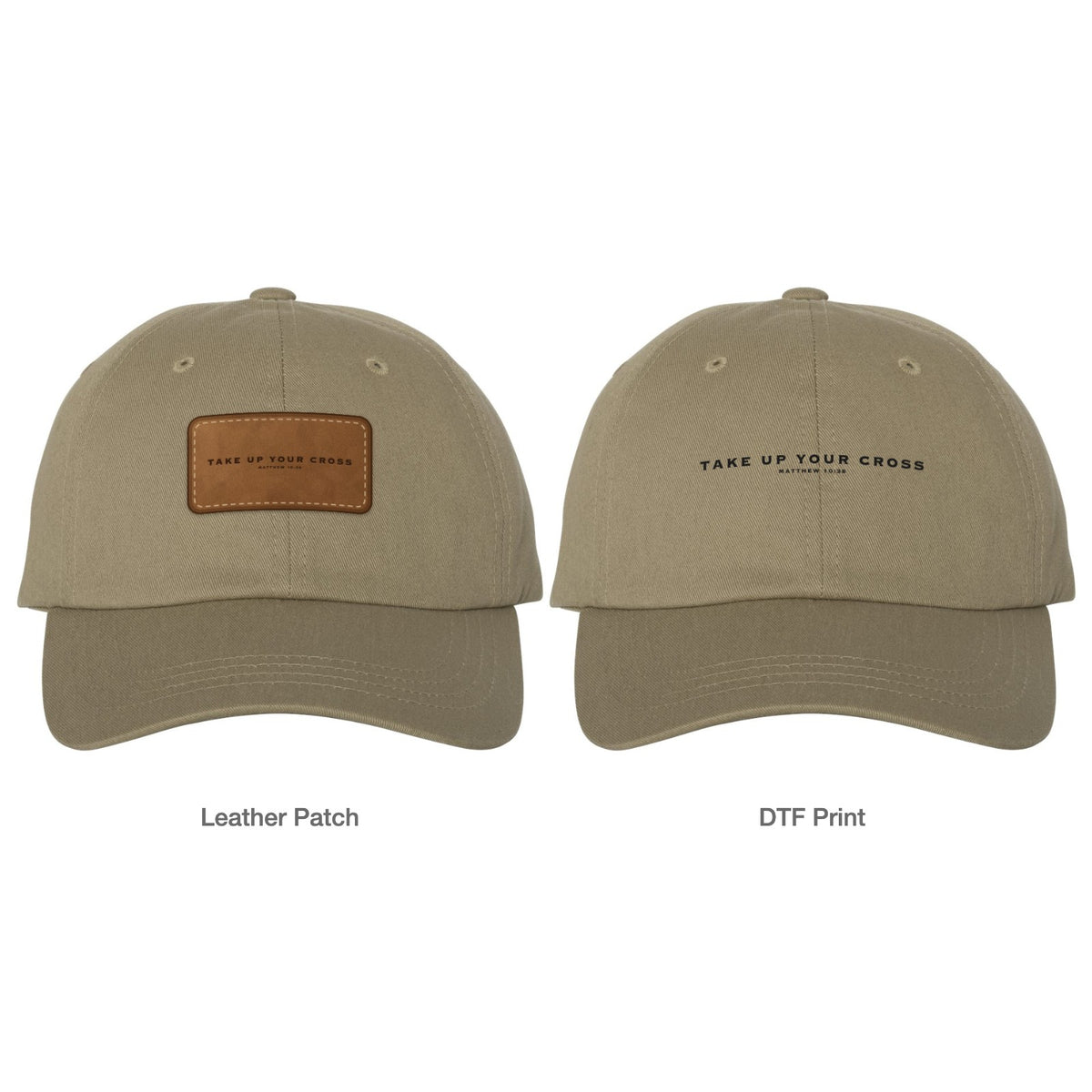 Take Up Your Cross Dad Hat - Khaki
