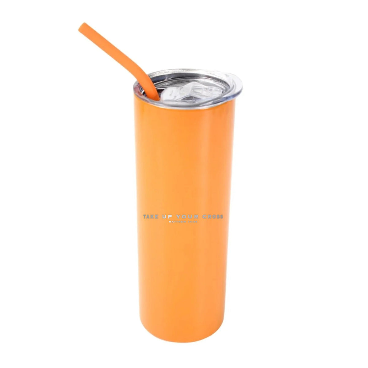 Take Up Your Cross 20 oz Tumbler - Orange