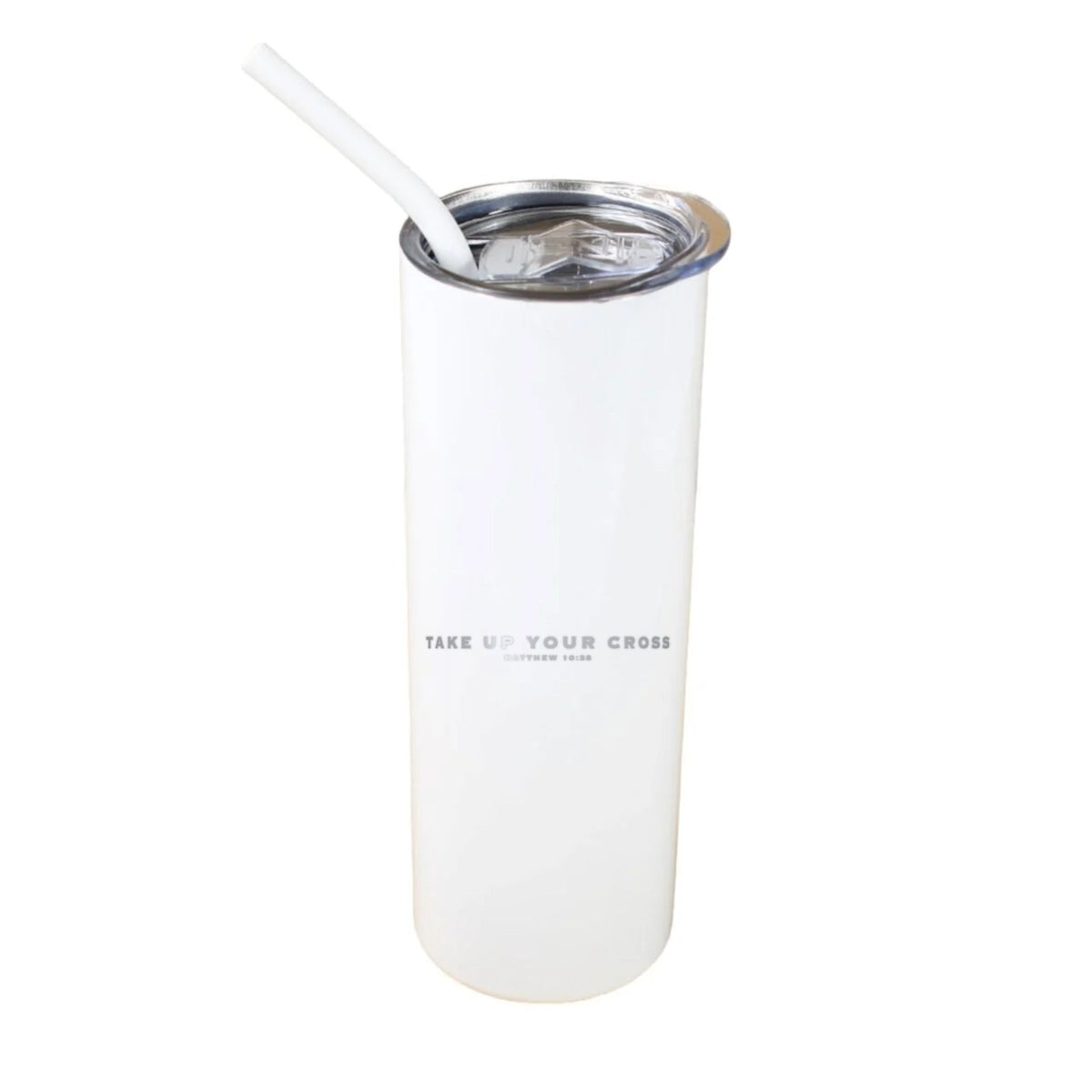 Take Up Your Cross 20 oz Tumbler - White
