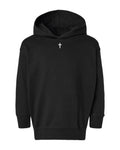 Collar Cross Toddler Hoodie - Black