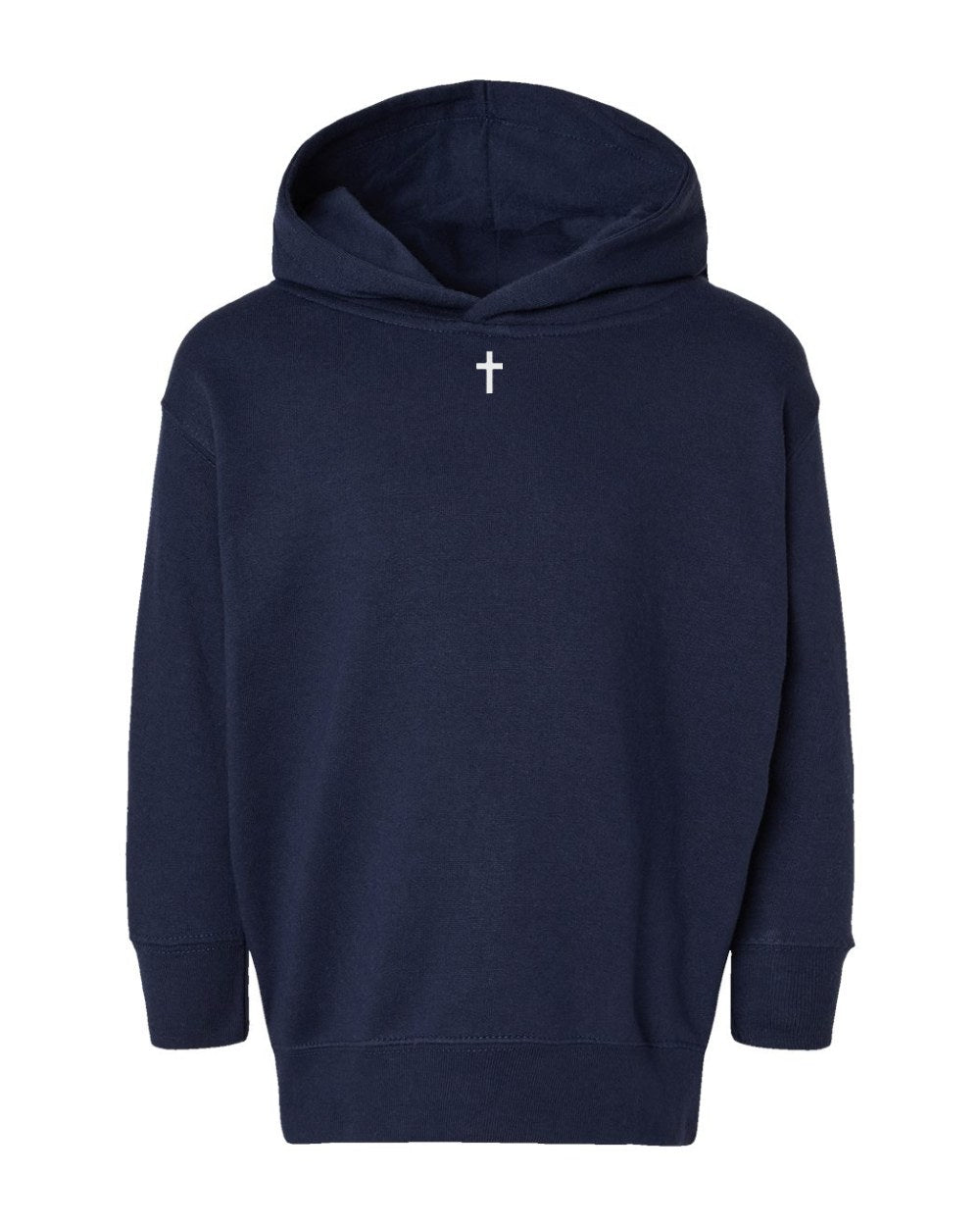 Collar Cross Toddler Hoodie - Navy
