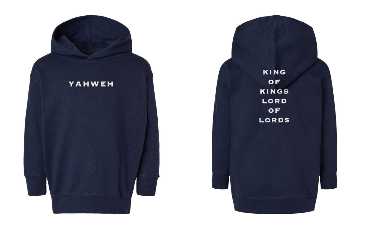 Yahweh | King of Kings Toddler Hoodie - Navy