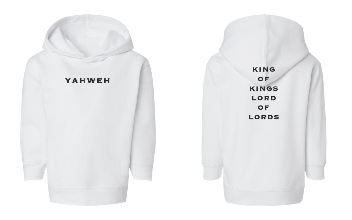Yahweh | King of Kings Toddler Hoodie - White