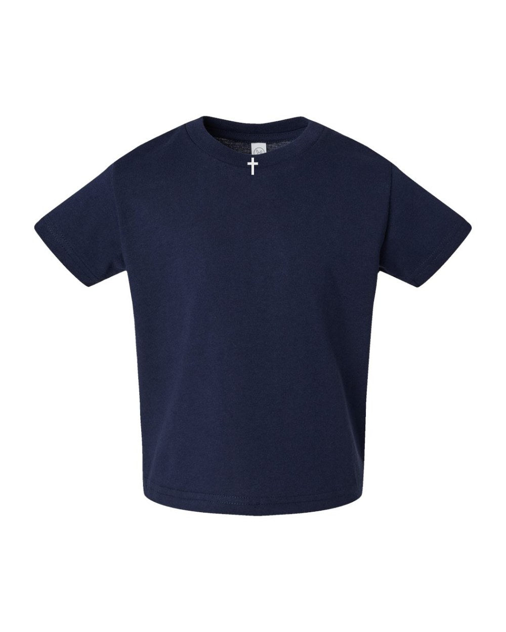 Collar Cross Toddler Tee - Navy