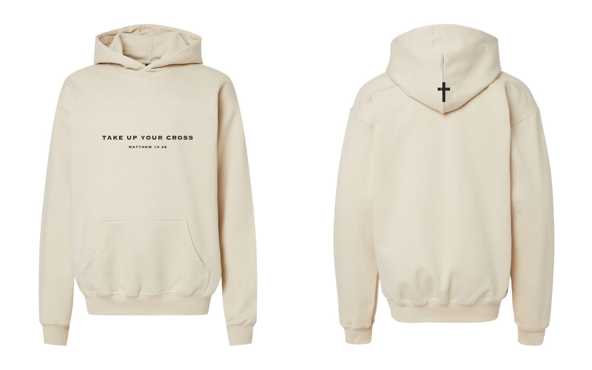 Take Up Your Cross Youth Hoodie - Sand