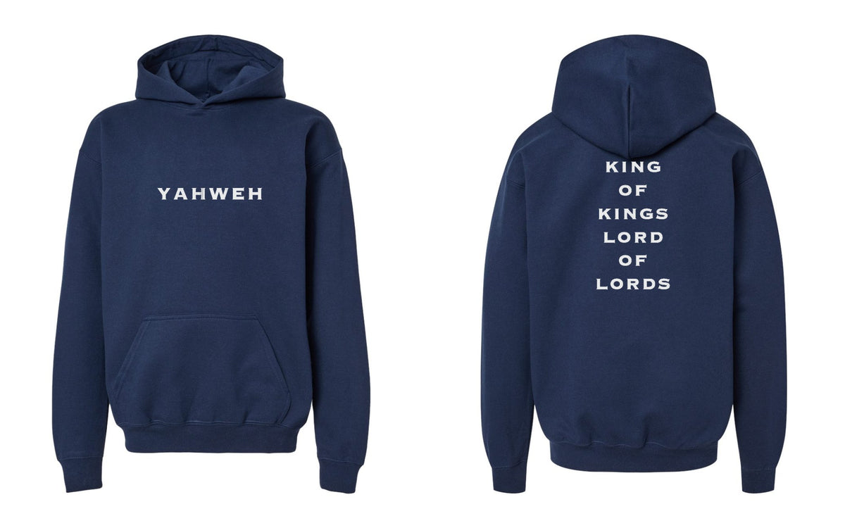 Yahweh | King of Kings Youth Hoodie - Navy