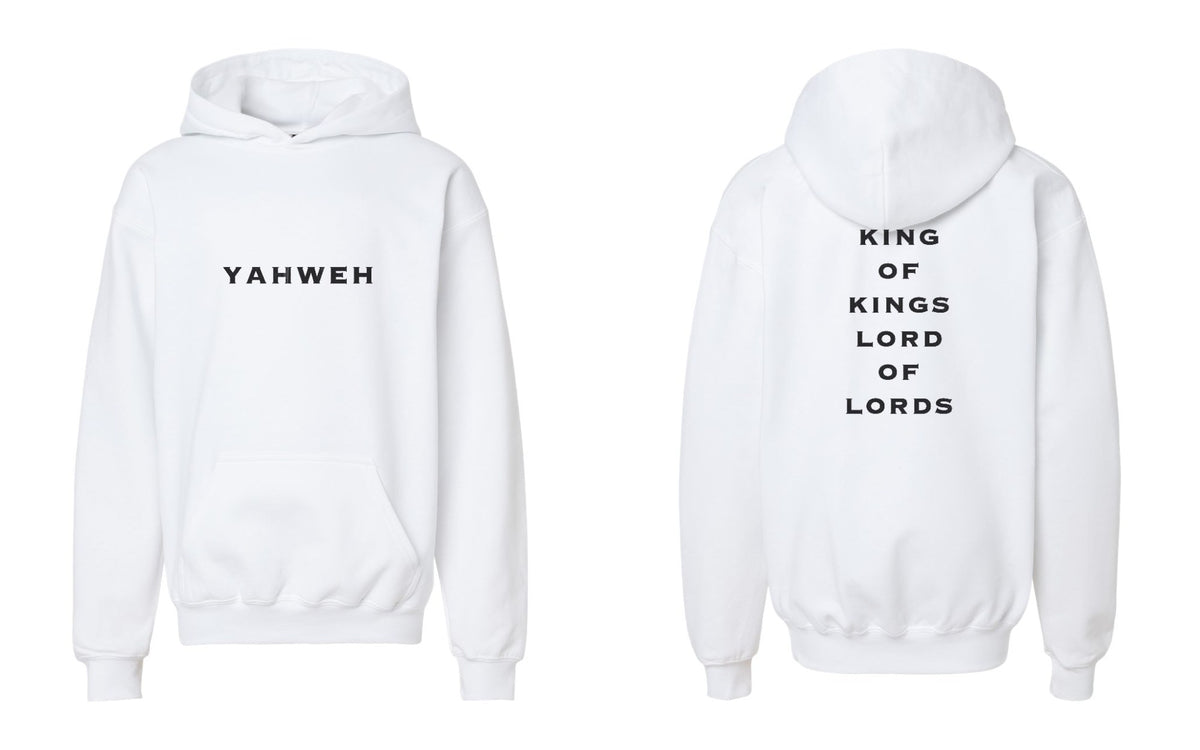 Yahweh | King of Kings Youth Hoodie - White