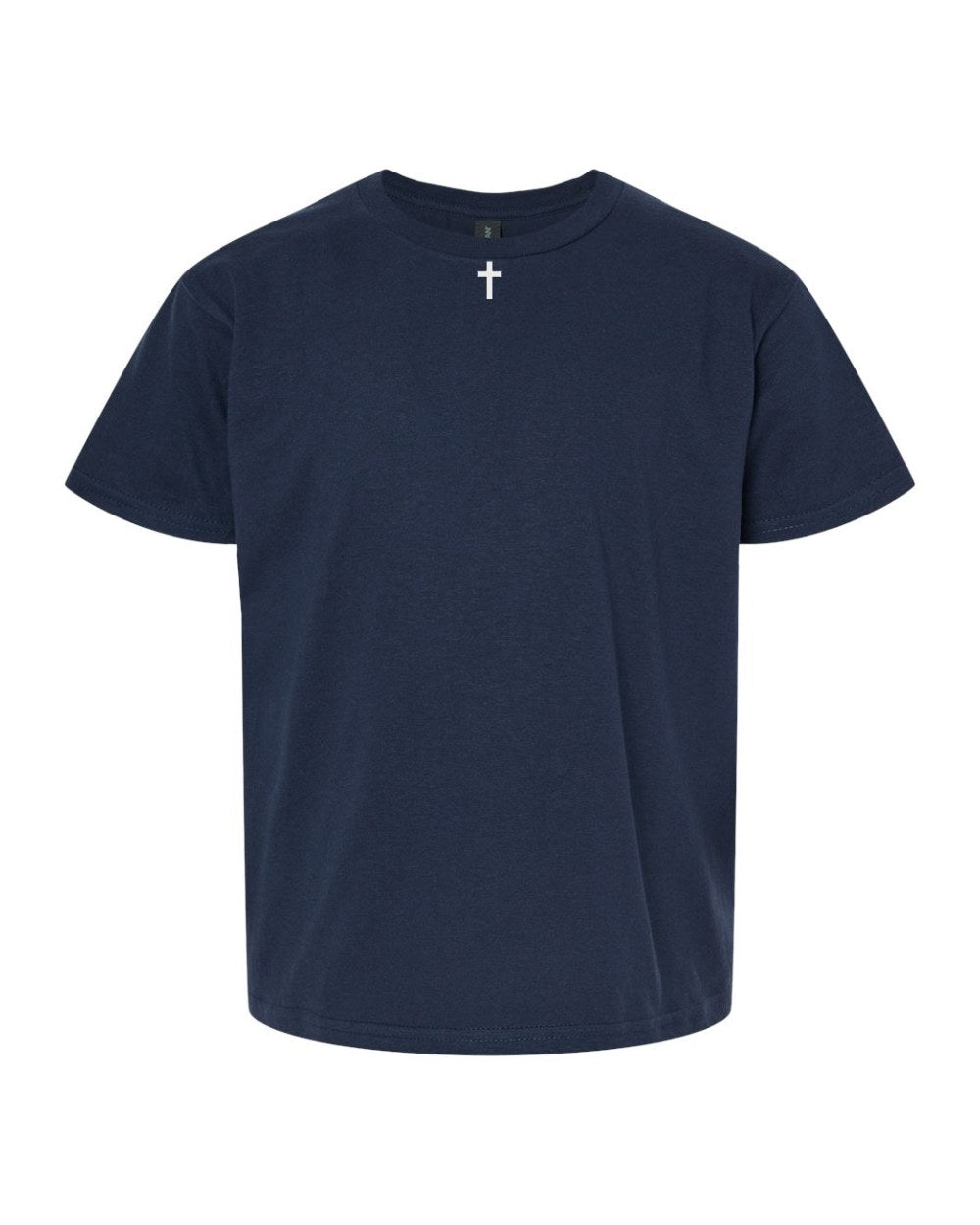 Collar Cross Youth Tee - Navy