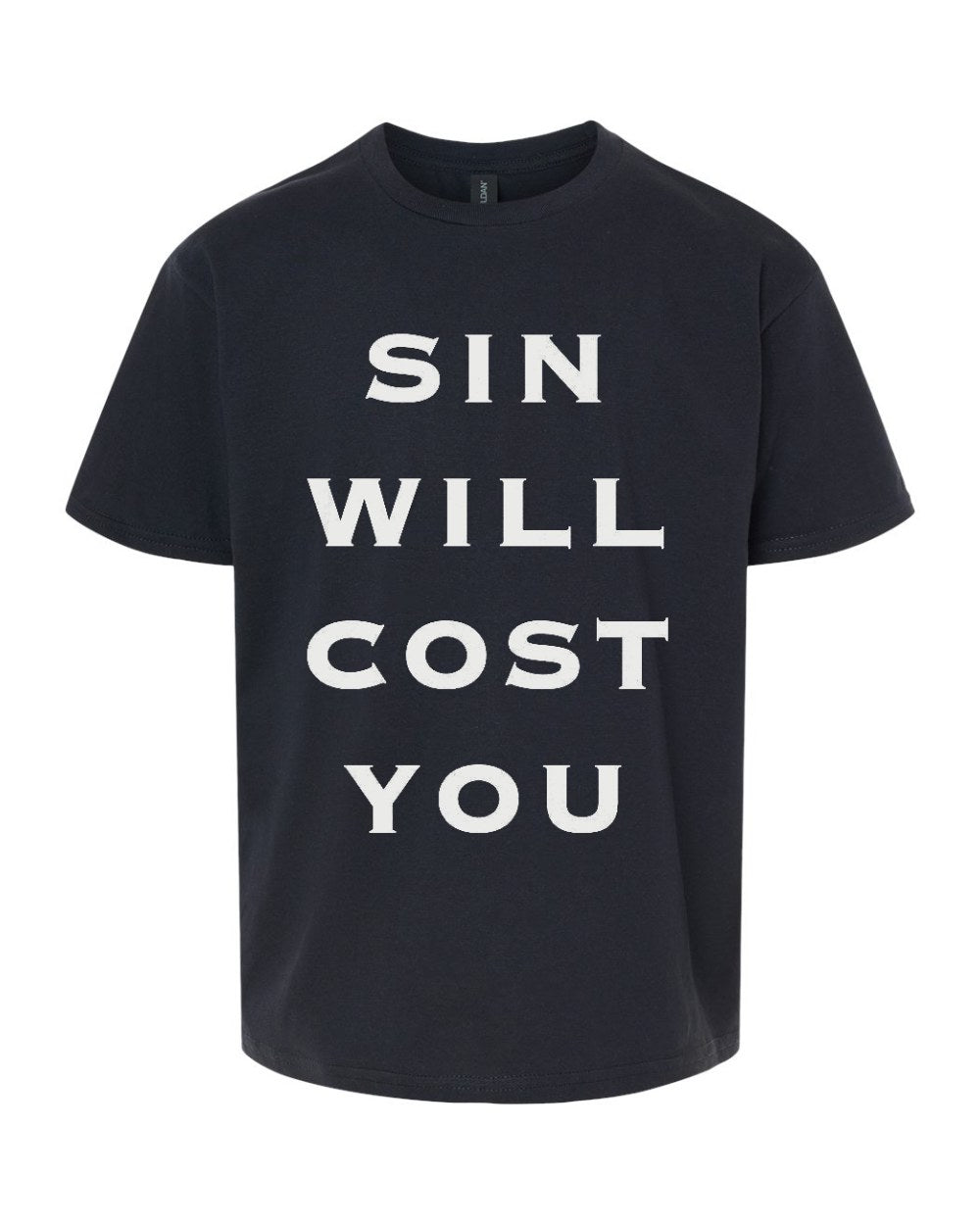 Sin Will Cost You Youth Tee - Black
