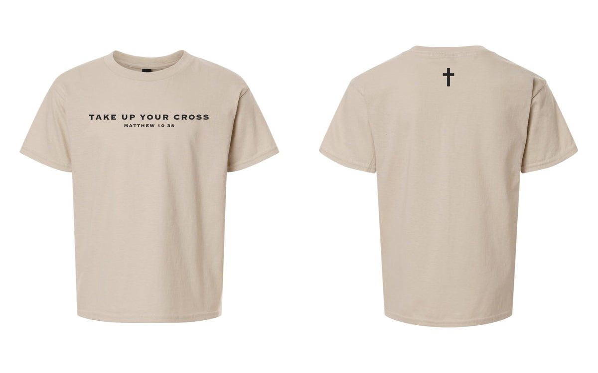 Take Up Your Cross Youth Tee - Sand